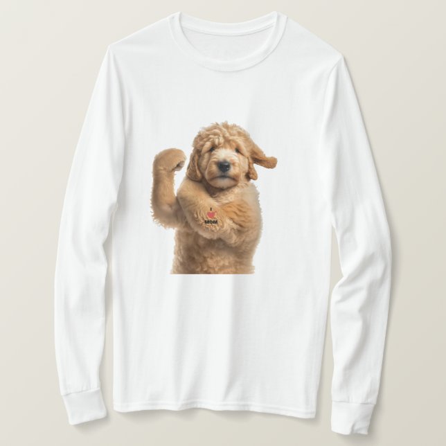 Goldendoodle-Training Hunde Mama Hund Vater lustig T-Shirt (Design vorne)