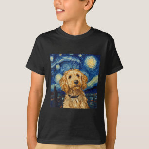 Goldendoodle Van Gogh Starry Night T-Shirt