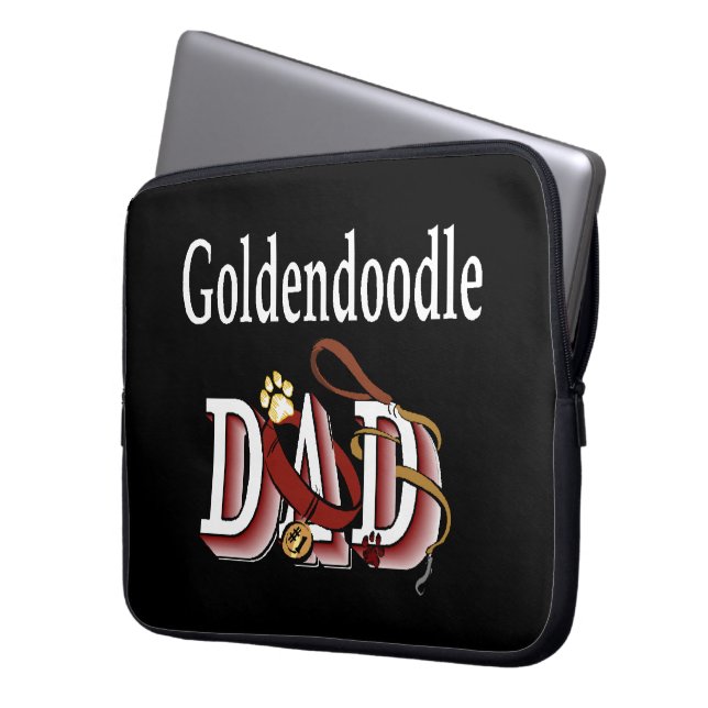 Goldendoodle Vater Geschenke Laptopschutzhülle (Vorderseite Links)