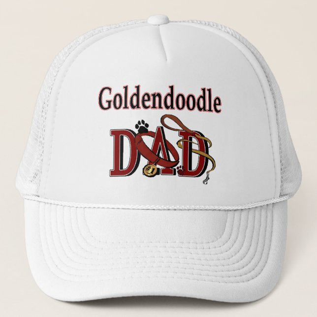 Goldendoodle-Vater-Hut Truckerkappe (Vorderseite)