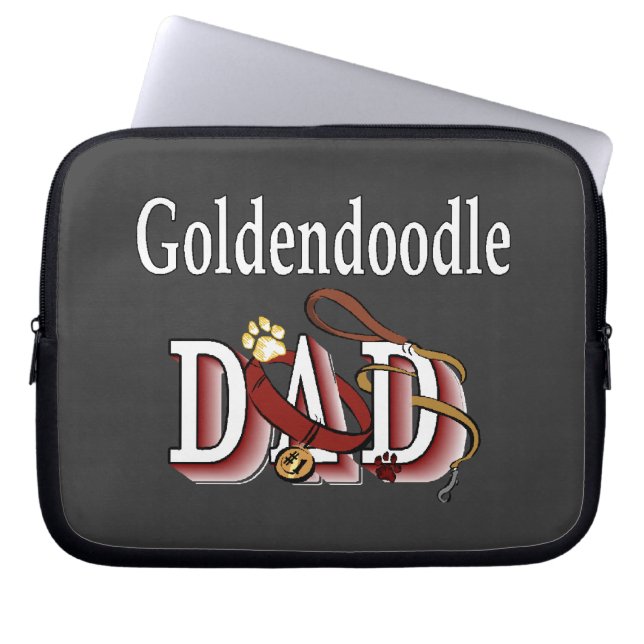 Goldendoodle-Vater Laptopschutzhülle (Vorderseite)