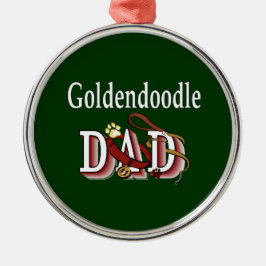 Goldendoodle-Vater Ornament Aus Metall