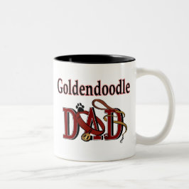 Goldendoodle-Vater-Tasse Zweifarbige Tasse