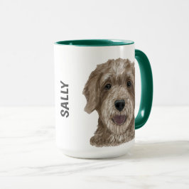 Goldendoodle Wasserfarbe Persönliche Umarmung Tasse