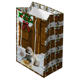 Goldendoodle Weihnachten Mittlere Geschenktüte