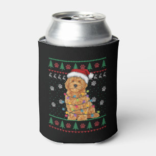 Goldendoodle Weihnachten Ugly Sweater Funny Dog Li Dosenkühler