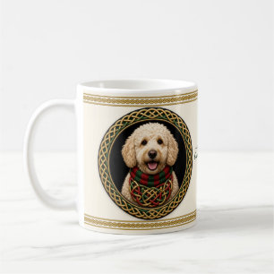 Goldendoodle Weihnachts-Hund personalisiert Kaffeetasse