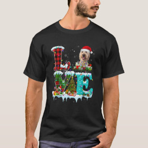 Goldendoodle Weihnachtsbaum Light Pajama Dog Xmas T-Shirt