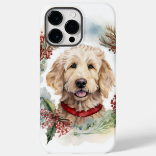 Goldendoodle Weihnachtsfeier Festliche Jungfrau Case-Mate iPhone 14 Pro Max Hülle
