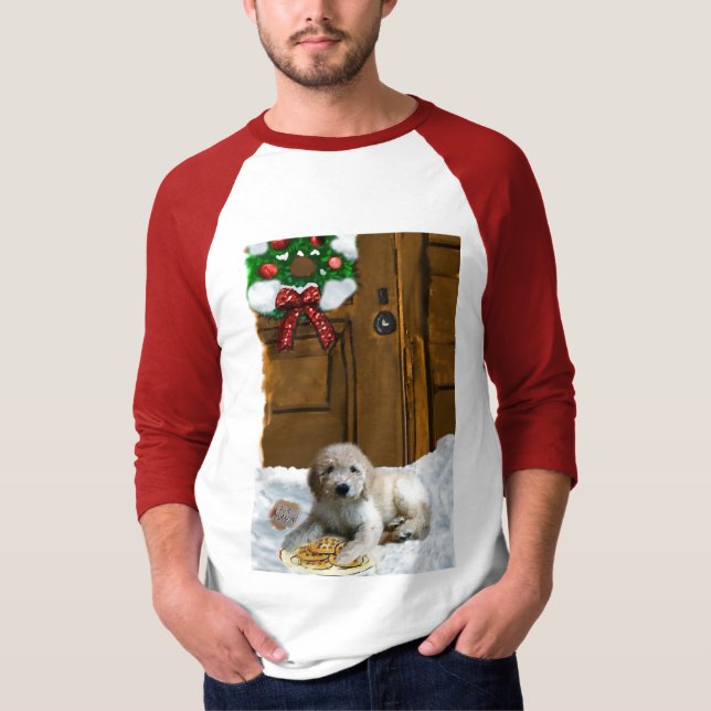 Goldendoodle Weihnachtsgeschenke T-Shirt (Vorderseite)