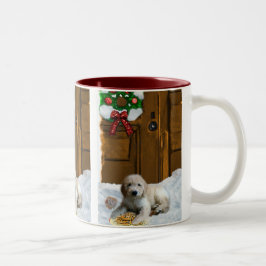 Goldendoodle Weihnachtsgeschenke Zweifarbige Tasse