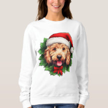 Goldendoodle Weihnachtskranz