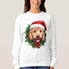 Goldendoodle Weihnachtskranz Sweatshirt
