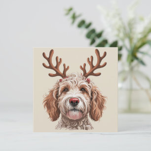 Goldendoodle Weihnachtsliebhaber Hundemutter Gesch Feiertagskarte