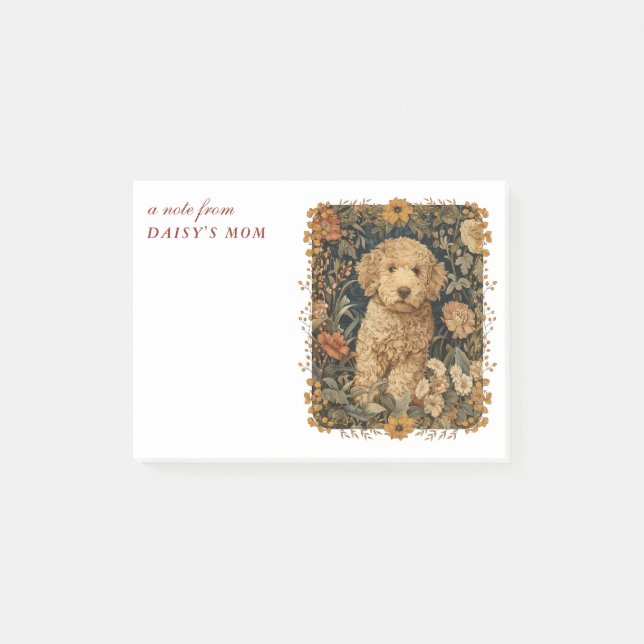 Goldendoodle-Welpe für Doodle-Mama oder -Papa Post-it Klebezettel (Vorderseite)
