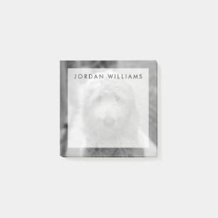 Goldendoodle-Welpe im Garten Post-it Klebezettel