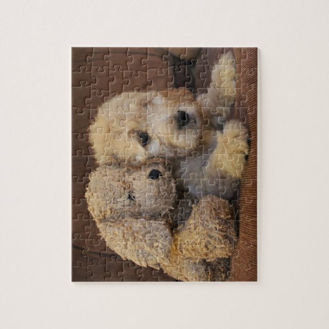 Goldendoodle Welpen-Puzzlespiel Puzzle (Vertikal)