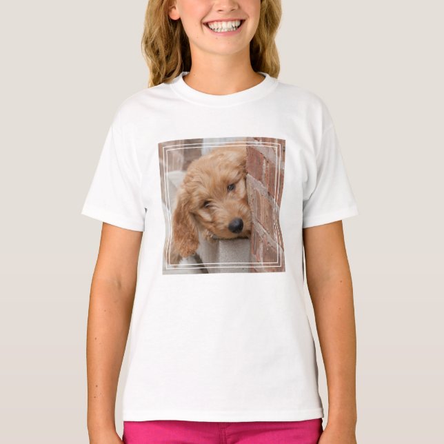 Goldendoodle-Welpenpfanne T-Shirt (Vorderseite)