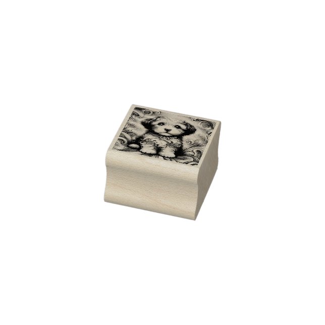 Goldendoodle-Welpenspass Gummistempel (Stempel)