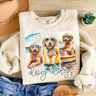 Goldendoodles in Sonnenbrille Dog Tage des Sommers Sweatshirt