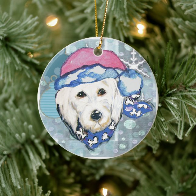 GOLDENDOODLES KERAMIK ORNAMENT (Baum)