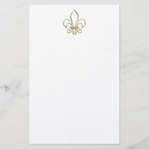 Goldene "3-D" Lilie Briefpapier