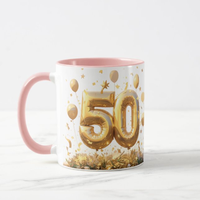Goldene 50. Feier Tasse (Links)