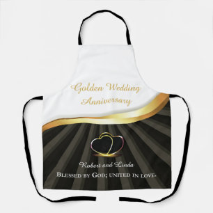 Goldene 50. Hochzeit Religiöser Jahrestag  Schürze