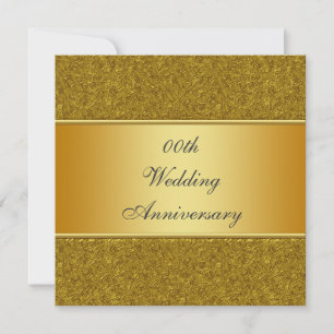 Goldene 50. Hochzeitstag-Party-Einladung Einladung
