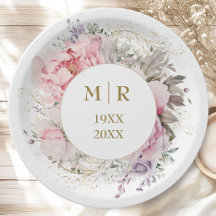 Goldene 50. Hochzeitstag Pinke Pfingstrose Floral