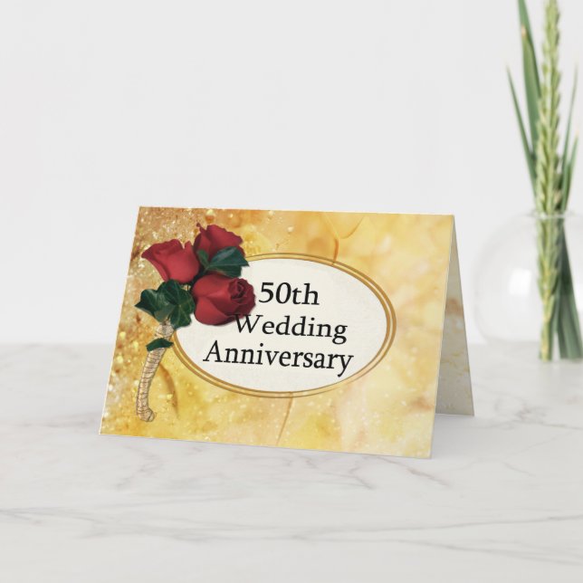 Goldene 50 Jahre Karte (Vorderseite)