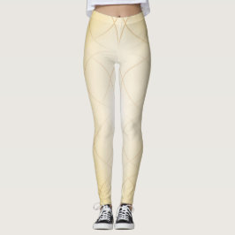 Goldene abstrakte Linien Leggings