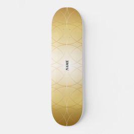 Goldene abstrakte Linien Skateboard