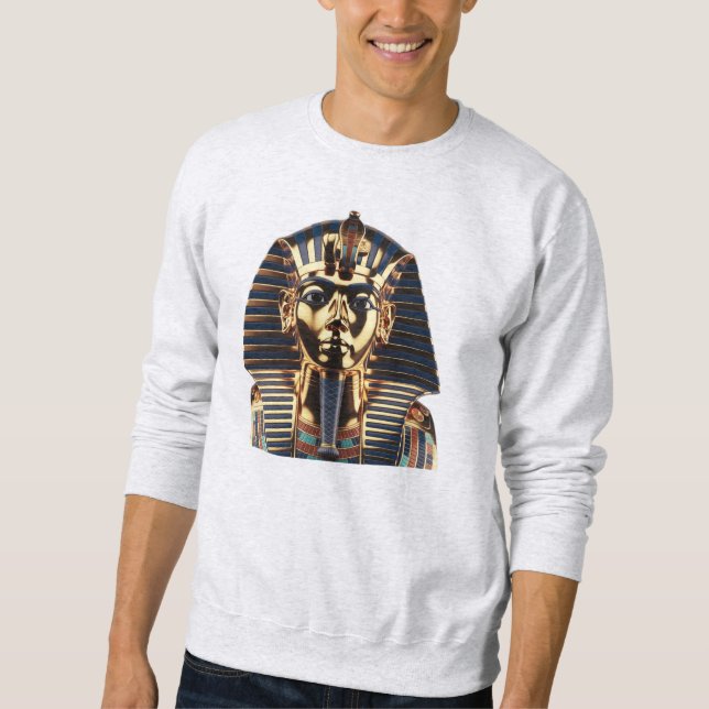 Goldene ägyptische Maske Sweatshirt (Vorderseite)