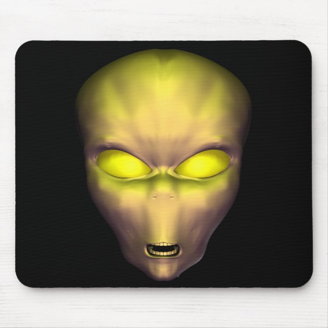 Goldene Alien Mousepad (Vorne)