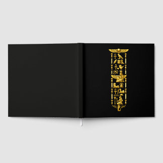 Goldene altägyptische Symbole – Luxuriöse Hierog Gästebuch