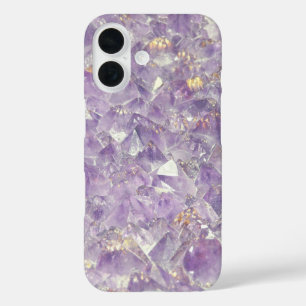 Goldene Amethyst-Schimmer iPhone 16 Hülle