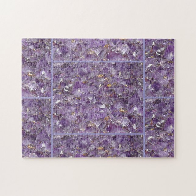 Goldene Amethyst-Schimmer Puzzle (Horizontal)