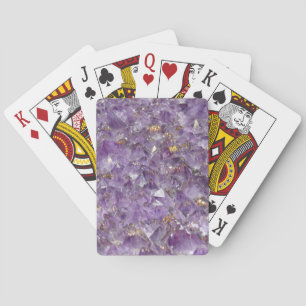 Goldene Amethyst-Schimmer Spielkarten
