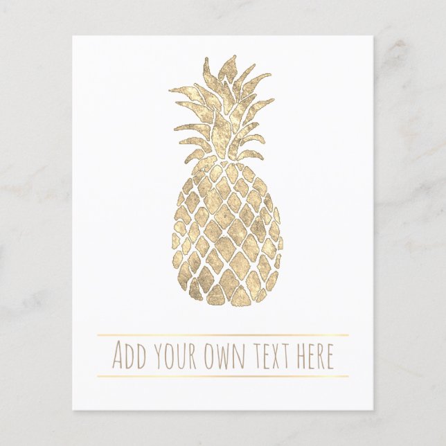 Goldene Ananas Flyer (Vorne)