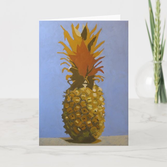 Goldene Ananas-Gruß-Karte/Einladung Einladung (Vorderseite)
