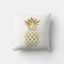 Goldene Ananas, Obst in Gold Kissen