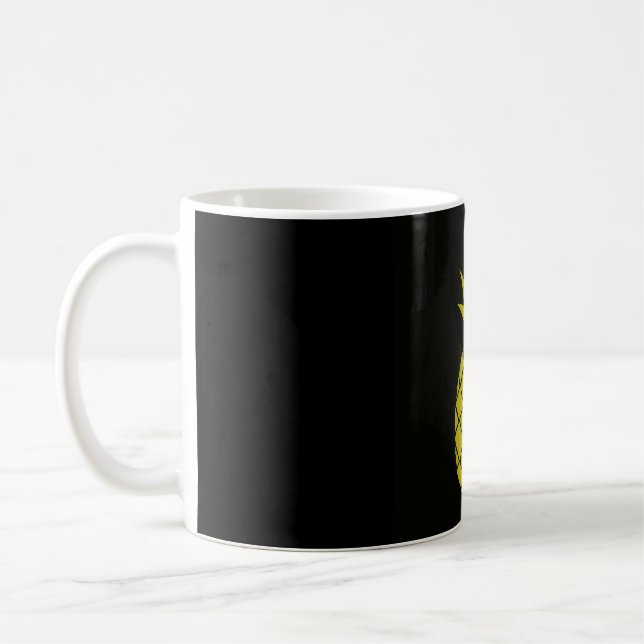 Goldene Ananas-Tasse Kaffeetasse (Links)