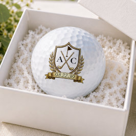 Goldene Anfangsbuchstaben Datum Hochzeitsgeschenke Golfball