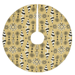 Goldene Art Nouveau-Weihnachtsdekoration Polyester Weihnachtsbaumdecke