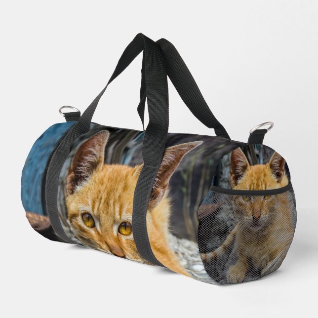 Goldene Augen Duffle Bag (Rechte Ecke)