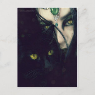 Goldene Augen Postkarte