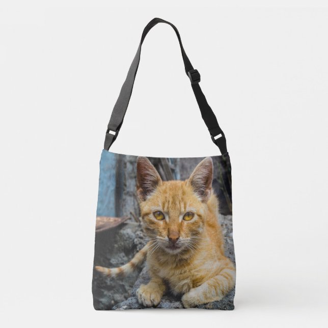 Goldene Augen Tragetaschen Mit Langen Trägern (Rückseite)