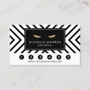 Goldene Augenblicke mit Pattern Loyalty Card Treuekarte