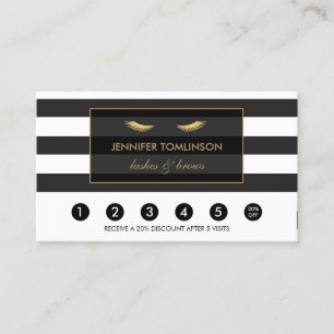 Goldene Augenblicke mit Stripes Loyalität Karte